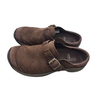 Womens Merrell Encore Buckle Bracken Brown Comfort Shoes Mules Size 7